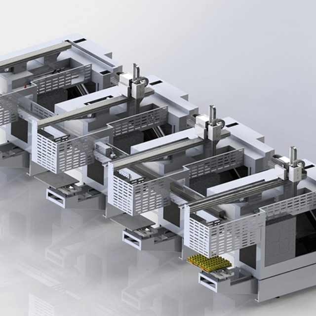 Three-axis Four-link Automated Production Line Supporting Solution (Connected with Transfer Mechanism And Array Type Tray)